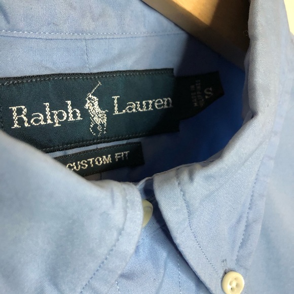 Ralph Lauren custom fit light blue dress shirt - Picture 2 of 2
